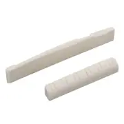 12 String Guitar Saddle Nut Slotted Real Bone Nuts for Acoustic Guitar Parts