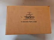 2024 LEAF VIVID FOOTBALL FACTORY SEALED 10 BOX HOBBY CASE