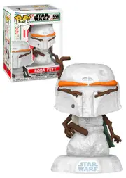 Funko POP! Star Wars Holiday #558 Snowman Boba Fett - New, Mint Condition