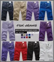 FOX JEANS Men's Chad Knee-length Standar Fit Shorts-10 Colours