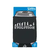 Evolution Ufo Alien - Funny Novelty Stubby Holder With Base