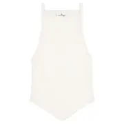 [courreges] Signature Pointy Rib Knit Tank Top