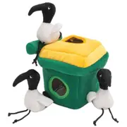 Bin Chicken in Wheelie Bin Zippy Burrow 17cm x 17cm x 17.5cm Soft Plush Dog & Puppy Toy by ZippyPaws