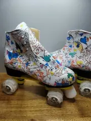 Graffiti/Scribble Quad Skates Rollerskate Rollerskates Artistic New LED RGB SZ42