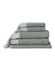 [Aura Home] Paros Rib Bath Towel Set in Sage