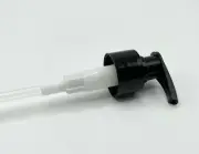 Black Lotion Pump Smooth 28-410, 7.5" dip tube (100 PIECES)