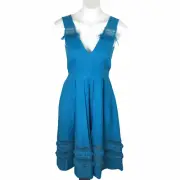 BELLE BADGLEY MISCHKA A-Line Fit & Flare ELLA Linen Dress Size 2 NWT