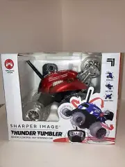 Sharper Image Thunder Tumblr Remote Control 360° Spinning RED Car NEW