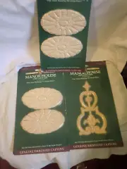 Lot of 3 Manor House Genuine Wood Decorative Moulding Furniture Making Accents