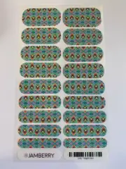 Jamberry Full Sheet Tangelo Bright Tropical Nail Wrap Nail Art