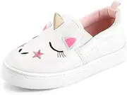 [K KomForme] Toddler Sneakers for Girls Boys Slip On Canvas Walking Shoes