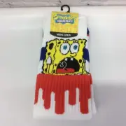 SpongeBob SquarePants Scream Drip Crew Socks Nickelodeon Cartoon Sports Casual