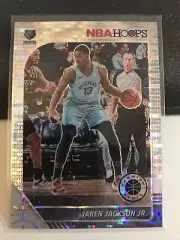 2019-20 NBA Hoops Premium Stock Jaren Jackson Jr Silver Pulsar Prizm #90