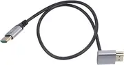 CAXUSD Slim Flexible Video Wire 0.5m Male to Male Data Cable for Tv Monitor Computer High Speed Data Transfer