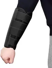 1PCS Forearm Protector Wrist Support Brace for Adults Kids Adjustable Splint Wrist Hand Wraps Gym Sports Wristband (Color : Black, Size : Small)