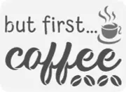 7x10 inch Stencil, Coffee (6mil-MC197)
