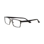 eyebobs Protractor Unisex Designer Reading Glasses Gun Metal Grey &Blue+1.75