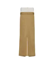 Skater Chino long skirt IT40,IT42,IT38 camel