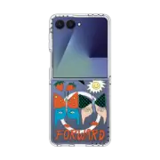 Galaxy Z Flip7 Clear Magnetic Case lucky charms