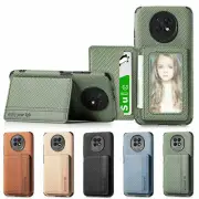 Fiber Pattern Card Slot Pocket Stand Cover Case For Xiaomi Redmi Note 9 Pro Max