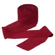 Wine Red Ribbon Crinkle Chiffon, 1 1/2 Inch Handmade Tulle Fabric