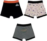 [Airin] 572 Kids' Inner Boy's Boxer Shorts, Cotton Blend, Set of 3, Allover Pattern, A Pattern (43.3 inches (110 cm), 47.2 inches (120 cm), 51.2 inches (130 cm), Assorted