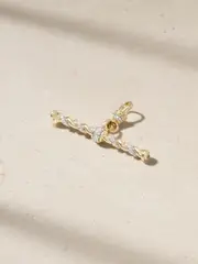 [Lucy Delius] Lucy Delius - T-bar 14-karat Gold Diamond Pendant - One size One size Gold