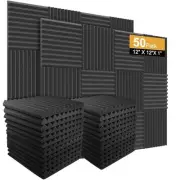 50 Pack Acoustic Panels Soundproof Studio Foam for Walls Sound Absorbing