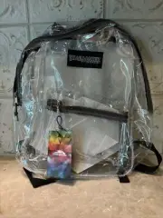 Trailmaker Classic Clear Backpack Red Gray Grey Concerts Sporting Events NWT NEW