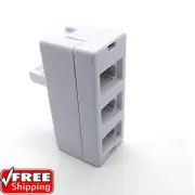 BT Telephone Socket Triple Phone Adapter 3 Way UK Land Line Converter Splitter