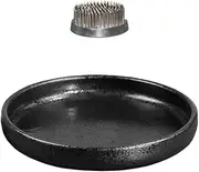 [PRETYZOOM] 1 Set Flower Arrangement Set Flower Pin Holder Water Lily Bowl Frog Hydroponic Water Planter Pot Japanese Japandi Decor Chinese Style Plant Pot Accessories Platter Stainless Steel