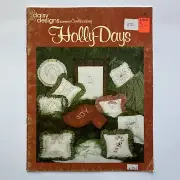 Daisy Designs Holly Days Christmas Candlewicking Patterns Booklet 1982