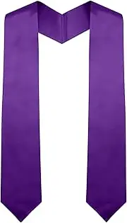 [QEYMN] Graduation Stole,Plain Graduation Sash Unisex Adults Graduation Stole Class of 2024 for Academic and Choral 70"