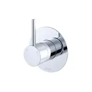 100mm Fienza Kaya Chrome/Matt White/Matt Black/Brushed Nickel/Gun Metal/Urban Brass Solid Brass Large Round Plate Up Wall Mixer