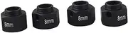 Modification Accessories Aluminum Alloy Wheel Widening Adapter for 1/10 RC Crawler for TRAXXAS for TRX4 for TRX-4(Black)