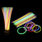 Glow Sticks Bracelets 8" Bright glow sticks Party Pack Glow-In-The-Dark Light-Up