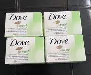 DOVE GO FRESH COOL MOISTURIZING BEAUTY BAR CUCUMBER AND GREEN TEA SCENT 4oz (4)