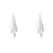 2PK Linen House Aria Cotton/Bamboo Bath Towel 69x139cm - White