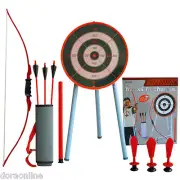 Brand New Kids Children Archery Arrows Set Toys Game with Target Stand