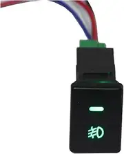 AMGHCGTEEW DC12V Front Fog Light Push Switch 4 Wire Button Fit for Toyota Camry Prius Corolla Highlander Prius Ralin