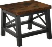 Wooden Step Stool for Adults and Kids, Rectangular Step Stool for High Bed, Step