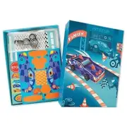 BOX CANDIY Totally Race Cars Build and Go! Pull-Back Car Racing Kit in Keepsake