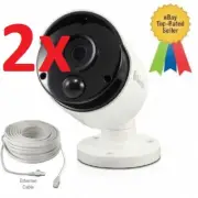 2x Swann 5MP Thermal Sensing PIR Security Bullet Camera NHD-865MSB