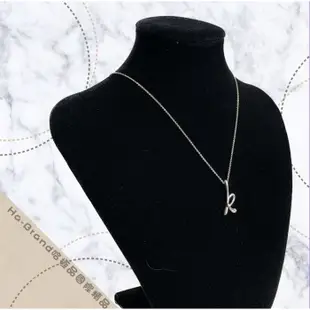 【哈極品】二手品《Tiffany&Co.》Tiffany 純銀字母k字項鍊