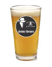 Kenny Chesney - No Shoes Nation - Country Rock - 16oz Pint Beer Glass Barware 25
