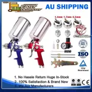 1.4/1.7/2.5mm 3PCS Nozzles HVLP Paint Air Spray Gun Kit Gravity Feed Car Primer