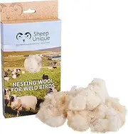 Bird nesting material - 100% pure natural British wool. Soft, warm and eco-friendly - made only from high-welfare sheep wool ethically farmed in Orkney.