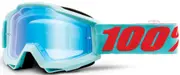 100% Accuri Maldives Motocross Goggles, blue-orange for Men One Size Blue Orange