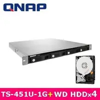 在飛比找PChome商店街優惠-[酷購] QNAP TS-451U-1G 機架式(不含滑軌，