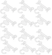 FONDOTIN 100PCS Plastic Shoe Hanger Hooks for Retail Displays Versatile Sandal Drying Rack Minimalist Design for Supermarkets Shopping Malls Comfortable Cotton Construction Over The Door